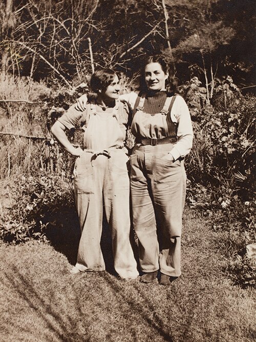 Eve Langley (left) and June Langley, 1920s