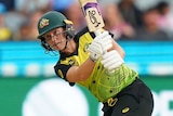 Alyssa Healy goes for one