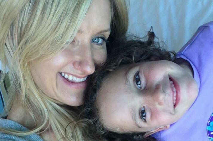 Debra Camacho with her 10-year-old daughter