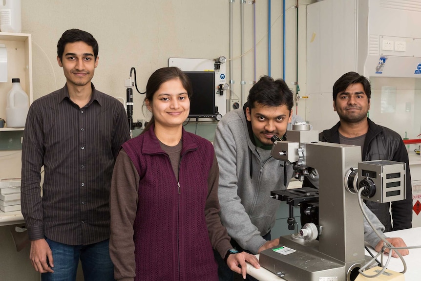Visiting Indian students at ANU School of Physics