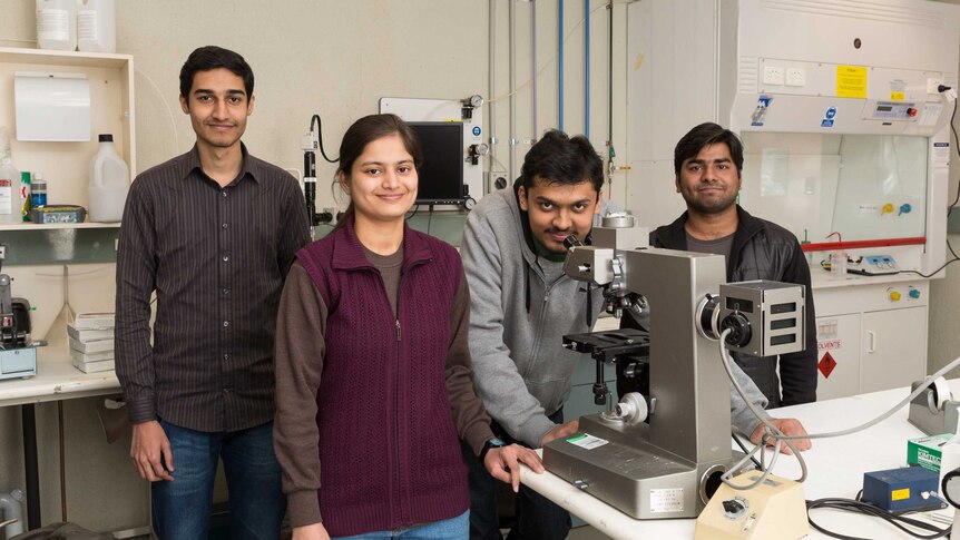 Visiting Indian students at ANU School of Physics