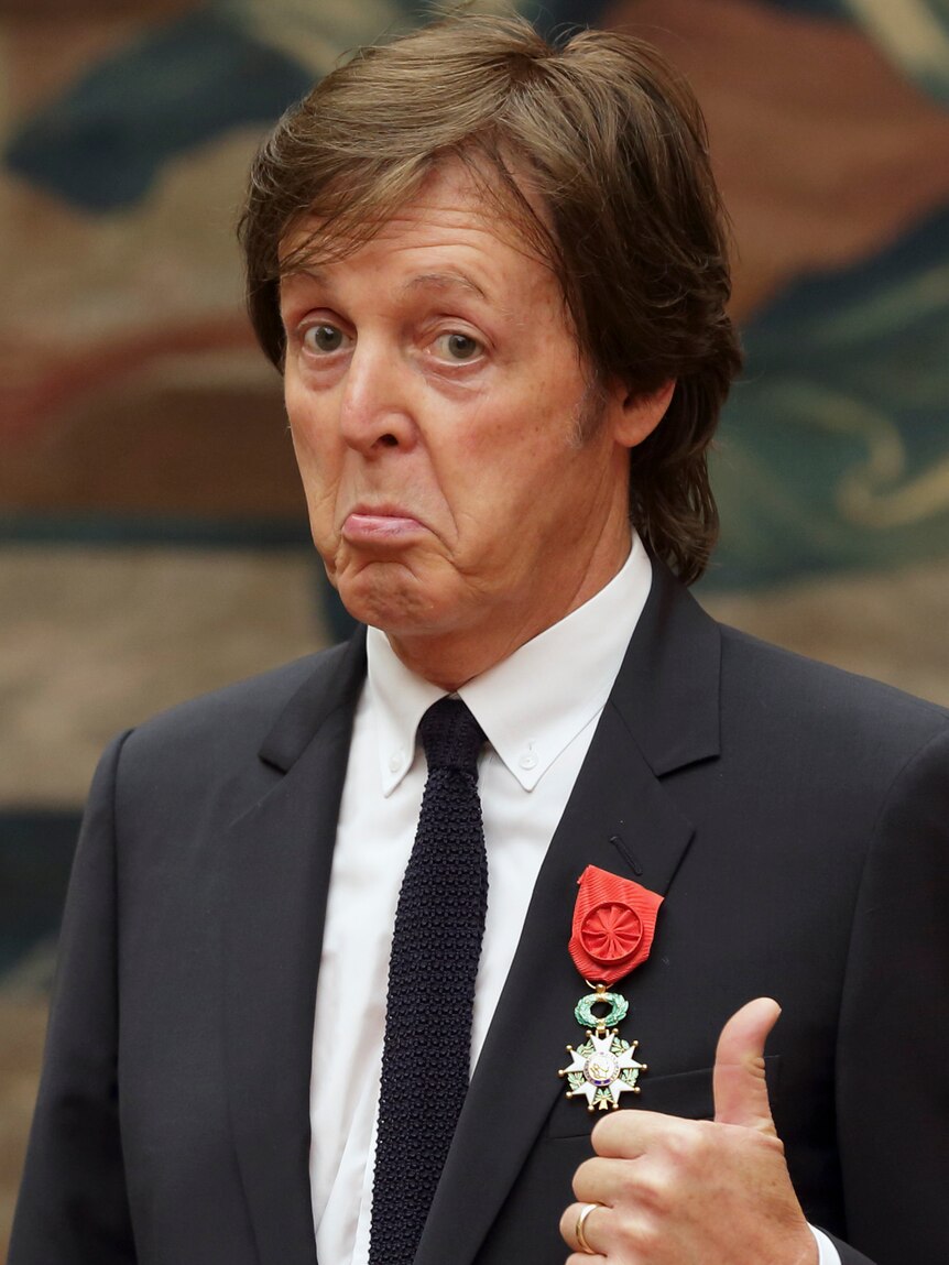 Paul McCartney honoured in France