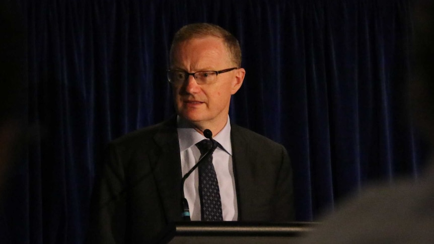 RBA governor Philip Lowe giving a speech