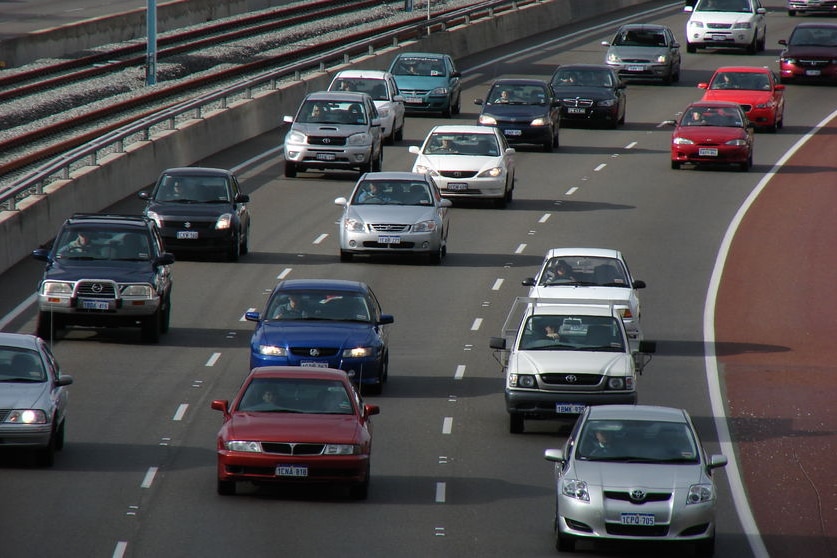 Perth freeway traffic