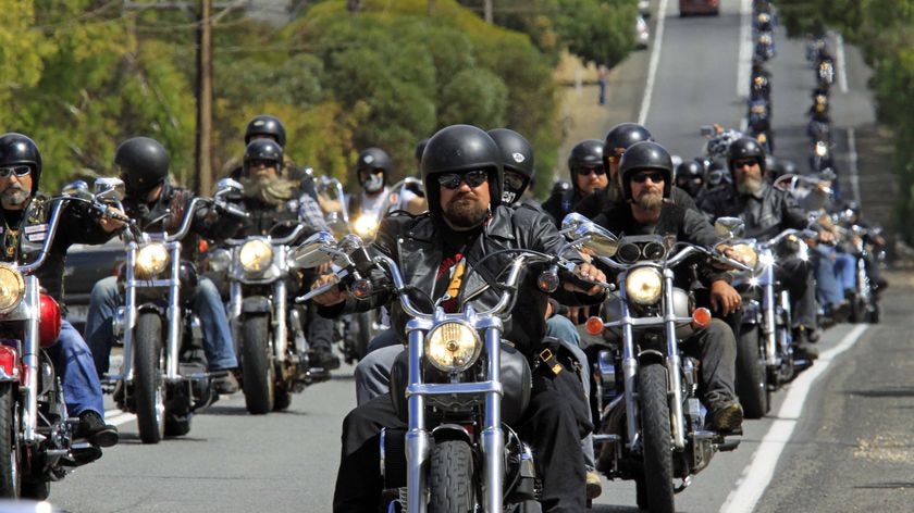 Members of the Gypsy Jokers bikie club