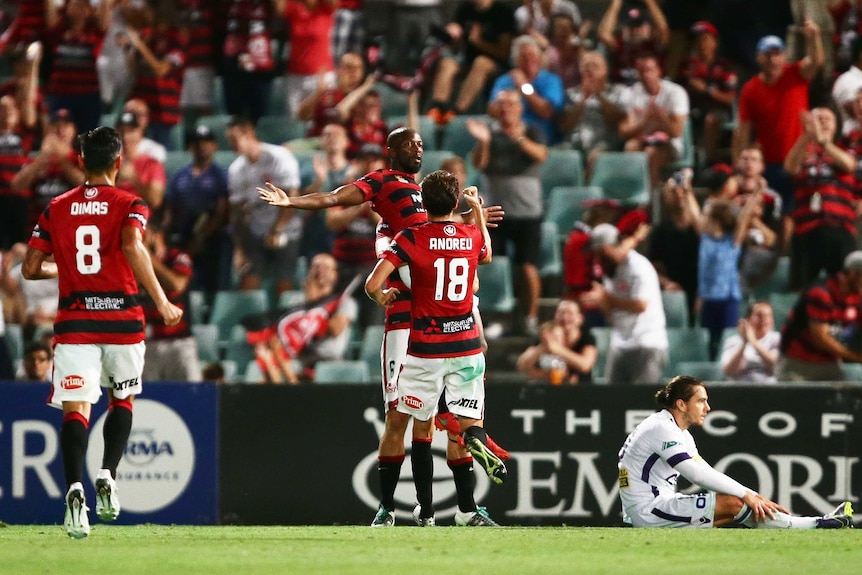 Castelen celebrates goal against Glory