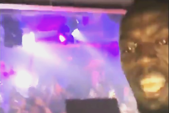 Usain Bolt in the DJ booth at a nightclub