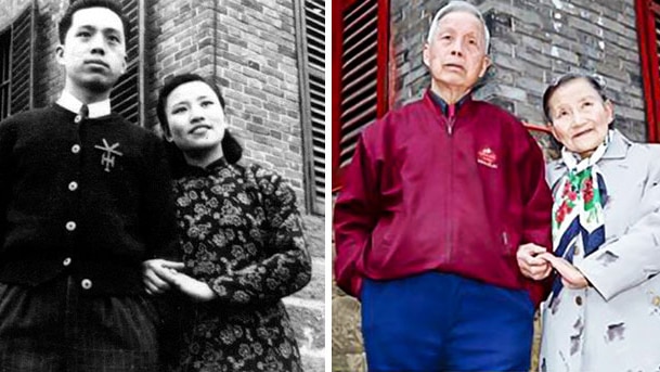 Chinese couple Wang Deyi, 98, and Cao Yuehua, 97