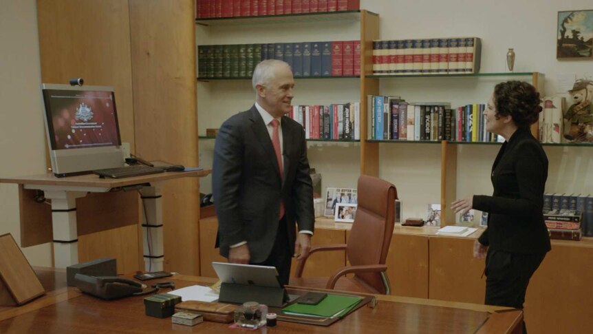 Malcolm Turnbull standing desk