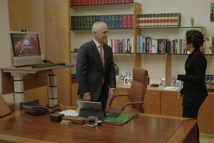 Malcolm Turnbull standing desk