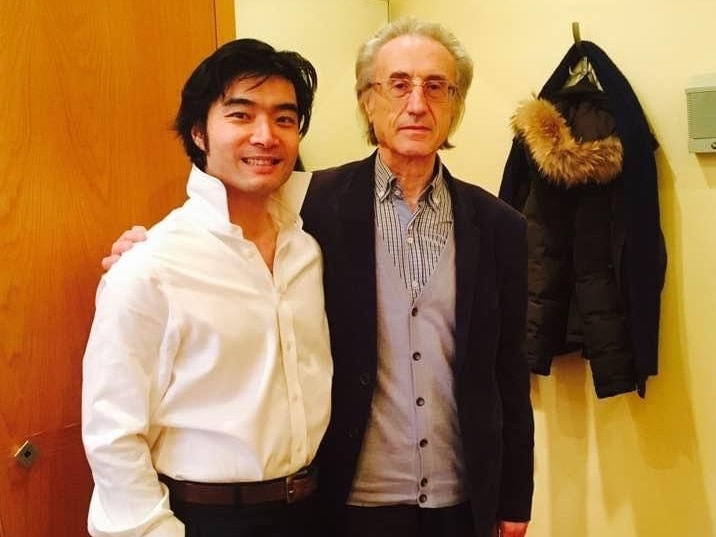 darrell ang with prof leonid korchmar at the st petersburg state conservatory