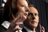 Prime Minister Julia Gillard and Greens leader Bob Brown