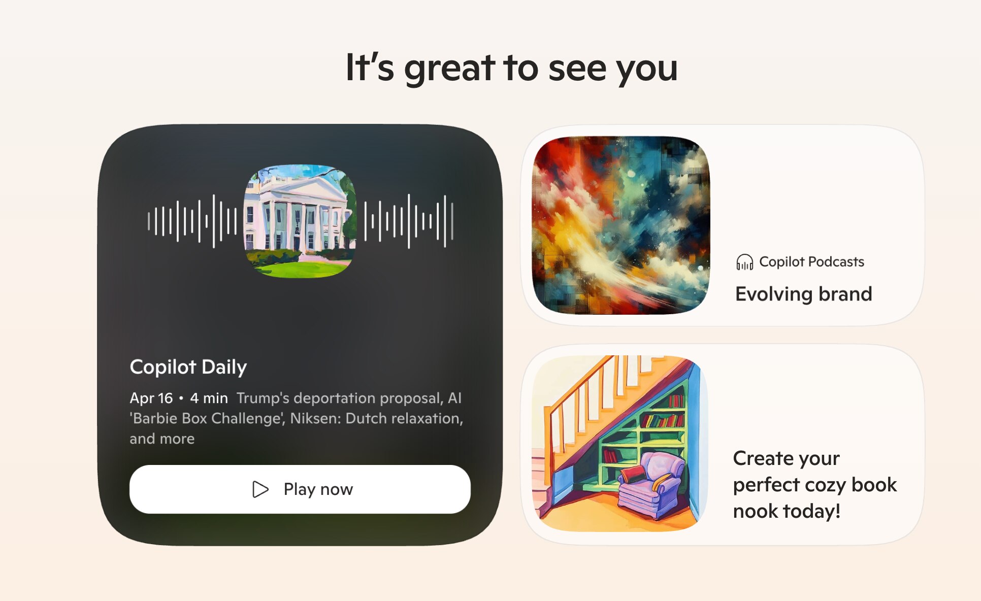 Micrsoft Copilot Discover section