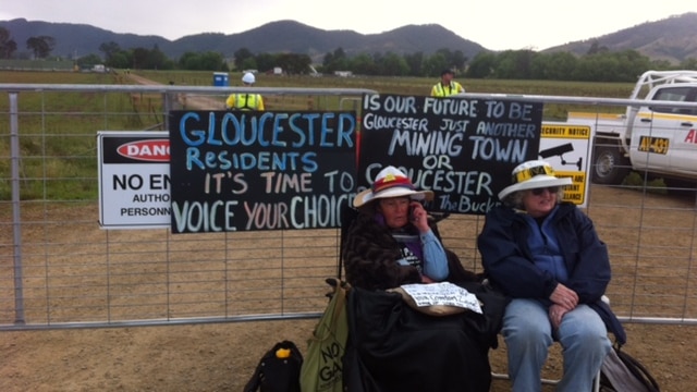 Gloucester protest against AGL gas project (File photograph)