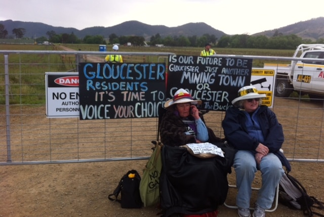 Gloucester protest against AGL gas project (File photograph)
