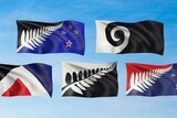 The five flag designs that eligible NZ voters will rank
