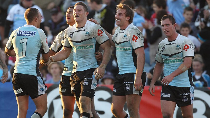 Ben Pomeroy scored twice to secure a much-needed win for the Sharks.