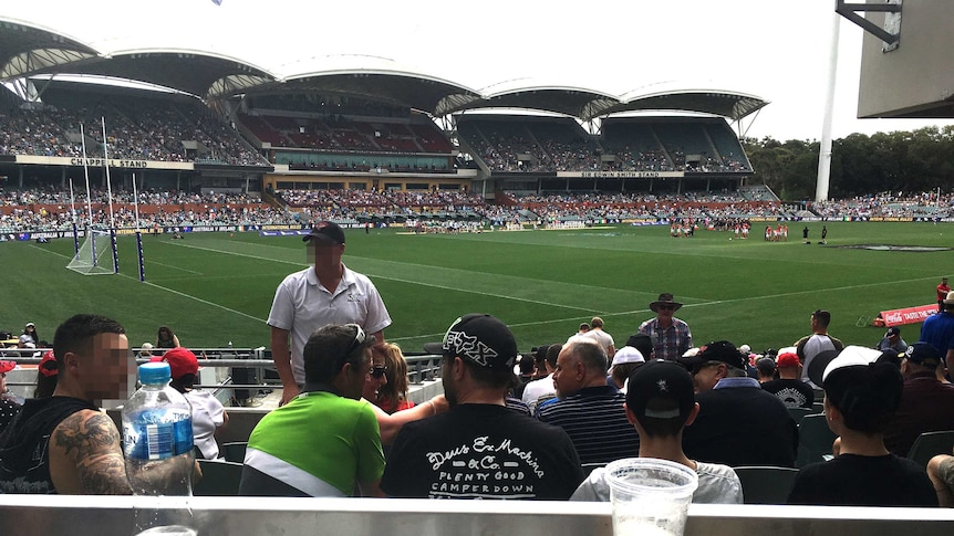 Adelaide Oval water bottle and beer