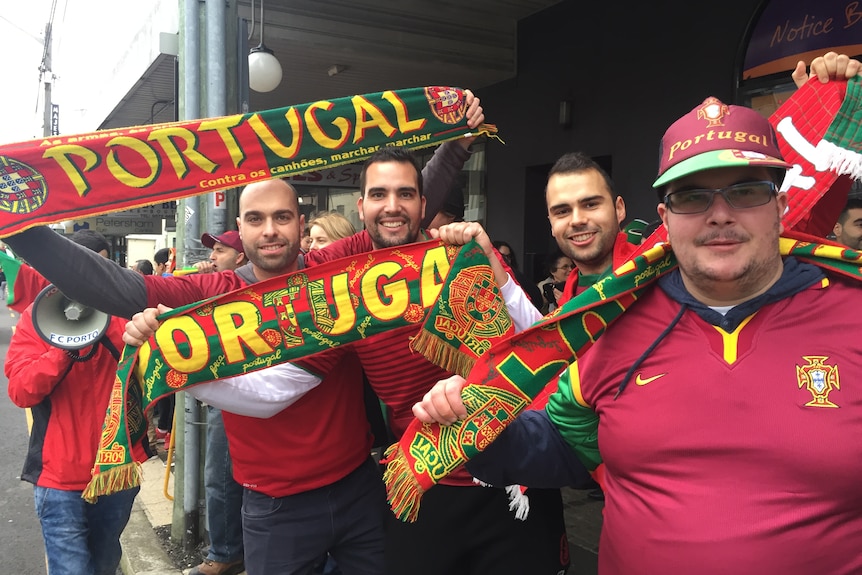 Portugal fans celebrate after the Euro 2016 win over France.