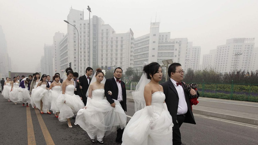 More than 10 million couples tie the knot every year in China.