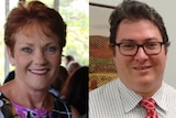 A composite image of One Nation leader Pauline Hanson and LNP MP George Christensen.