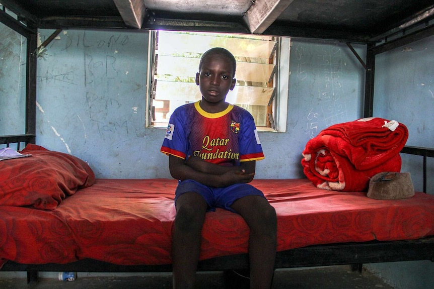 A boy at the Kano school