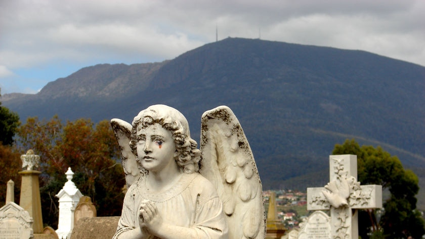 Angel headstone Cornelian Bay Cemetery Hobart