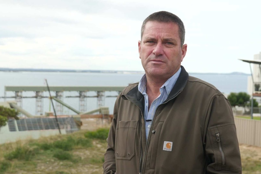 Ben Curtis with Esperance port in the background