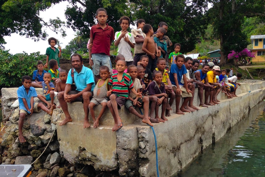 Children in the D'Entrecasteaux islands