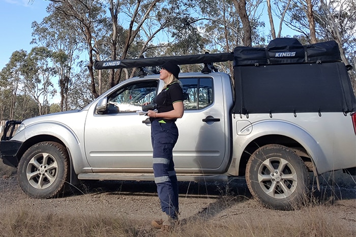 Candice and her ute