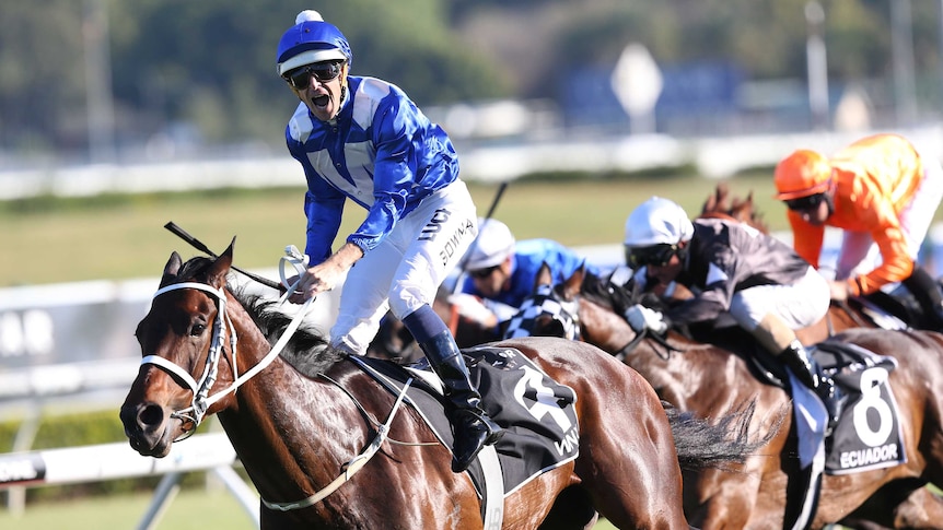 Hugh Bowman and Winx win the Epsom