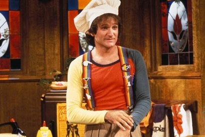 Robin Williams as Mork in Mork and Mindy.