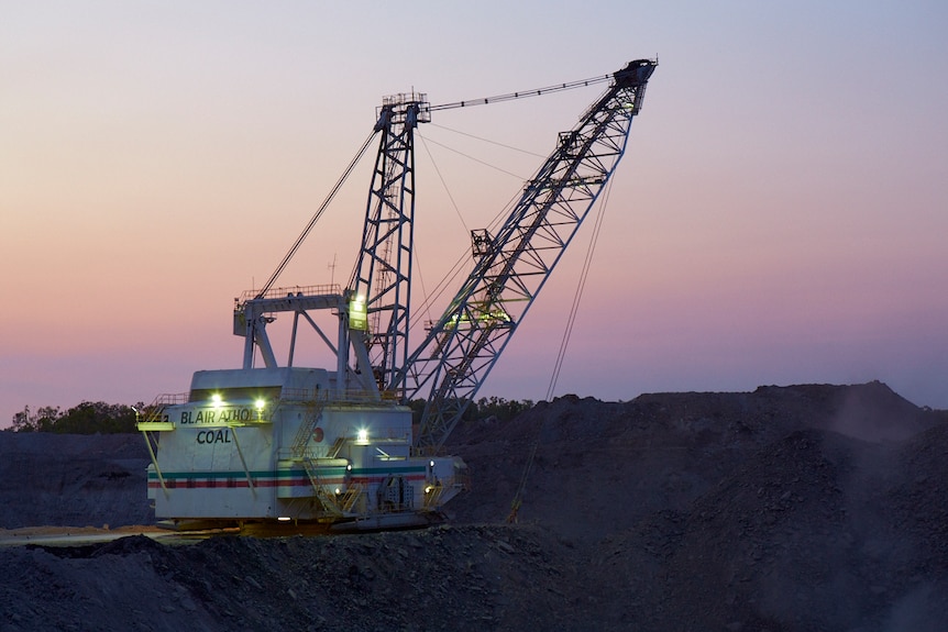 Blair Athol coal mine dragline in central Queensland in November 2012.