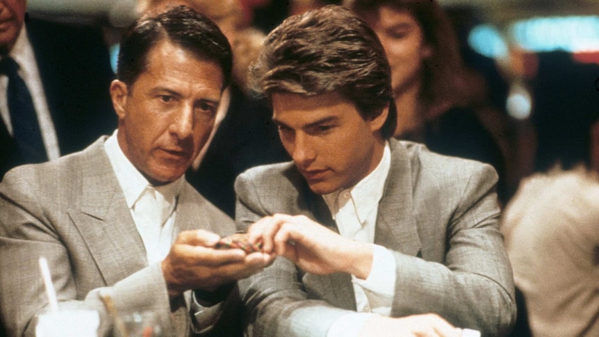 Dustin Hoffman plays an autistic savant in the film Rain Man