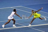 Williams sisters during their Australian Open final victory.