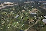 Aerial view of suburb