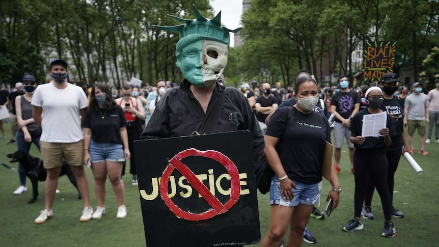 Protesters gather in New York City, June 4 2020.