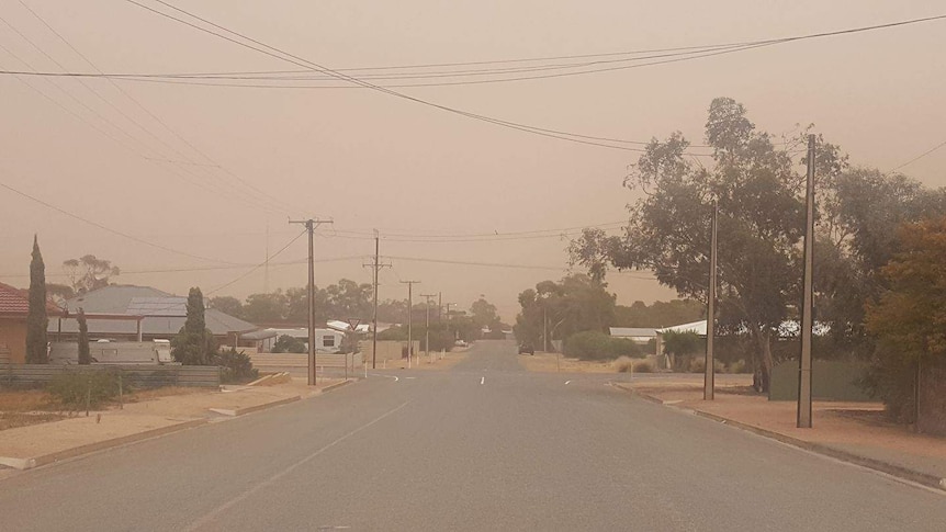 A dust storm in Napperby