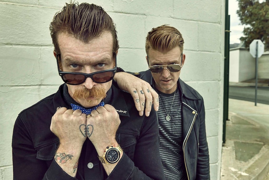 Jesse Hughes and Josh Homme