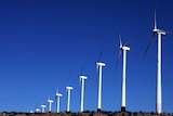 A windfarm in Palm Springs, California in the US.