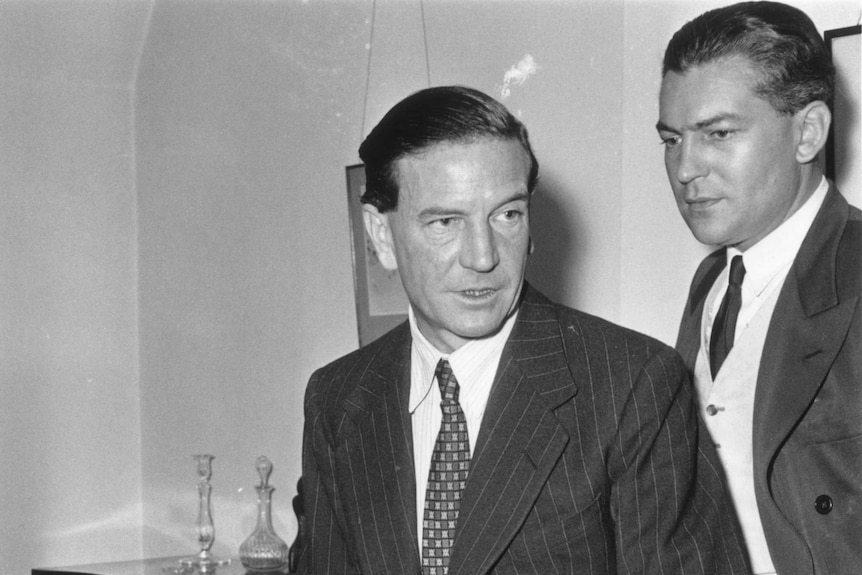 Kim Philby at 1955 press conference