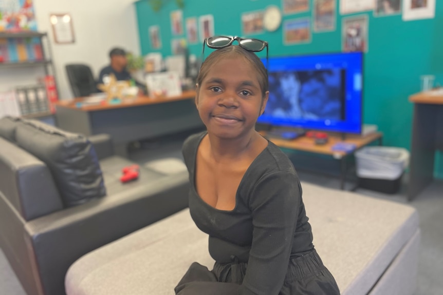 Latrice Cubby visits the youth hub in Mt Isa