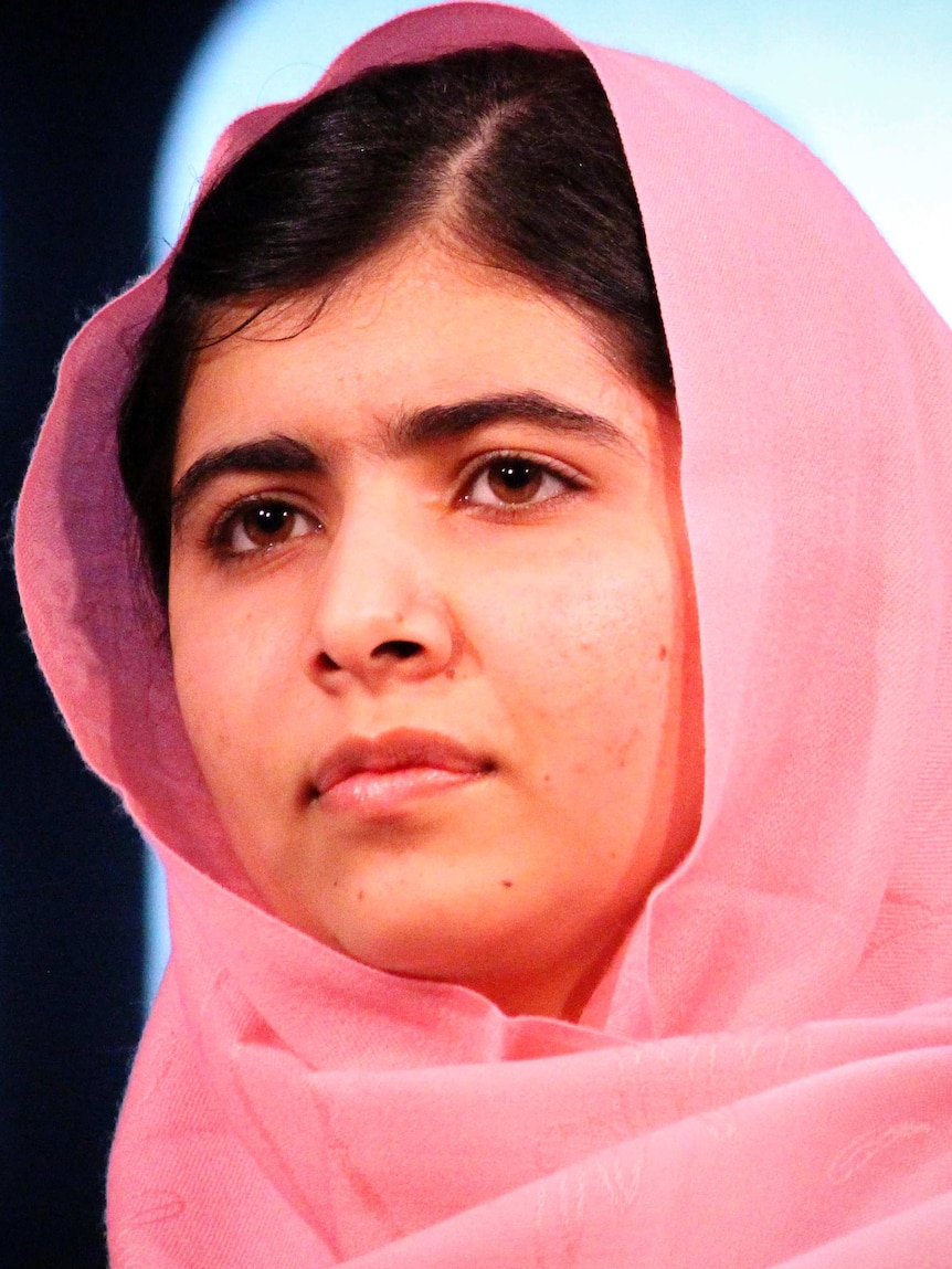 Malala Yousafzai takes part in the Social Good Summit.