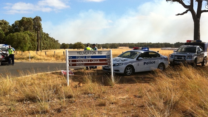 Police road block on Yelverton Road