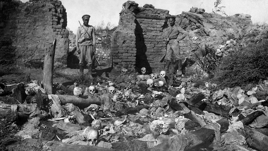 One-and-a-half million Armenians and other minorities died in the so-called death marches.