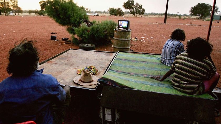 Aboriginal adults watch television