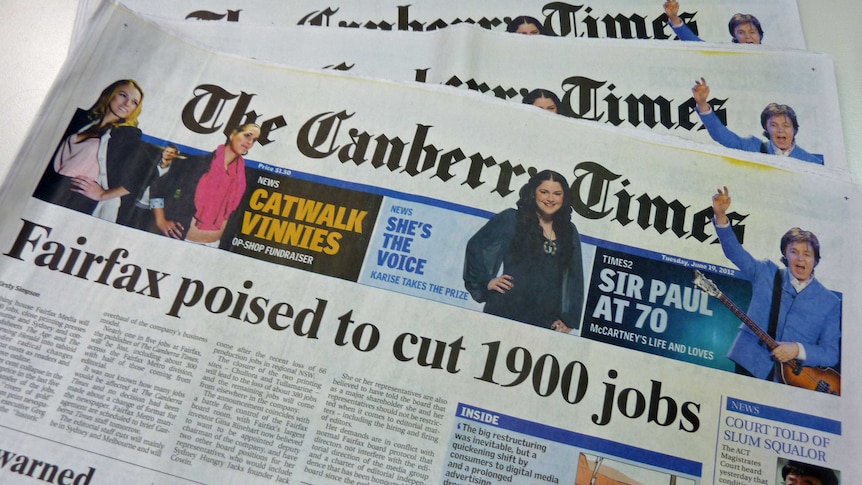 It is not yet known if the Canberra Times will be downsized to a tabloid.