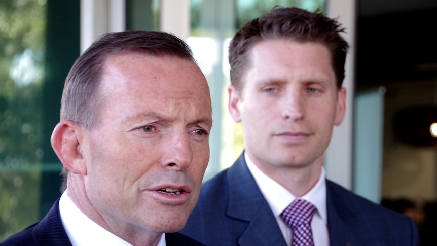 Tony Abbott and Andrew Hastie on the Canning by-election campaign