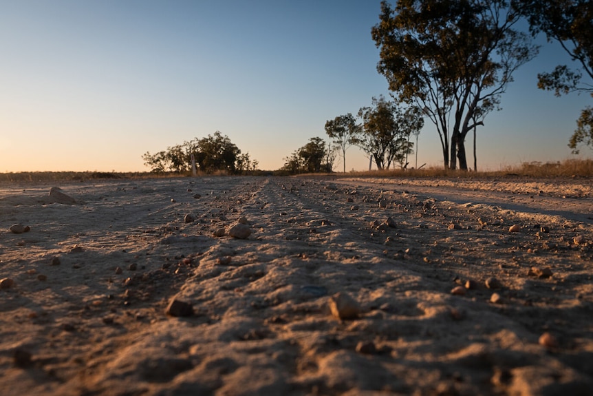 an outback dirt road