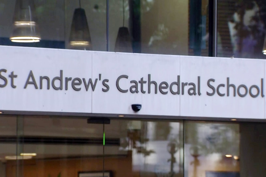 the outside of st andrews cathedral school in sydney cbd